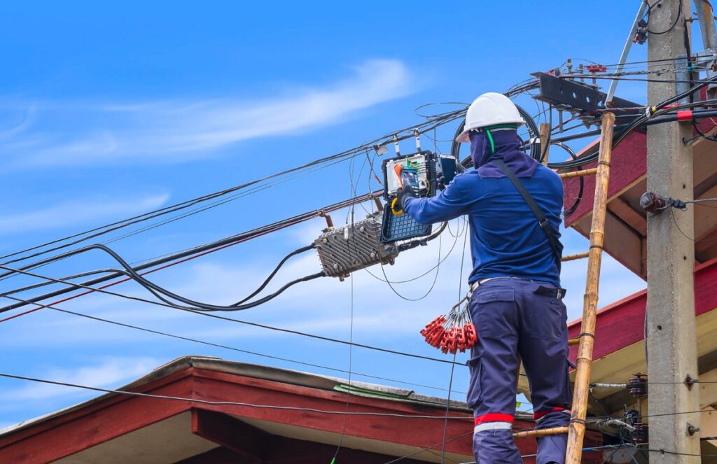 Rétablissement électricité en Bretagne